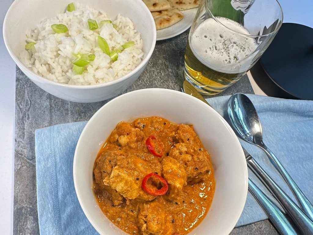 Dish with meatballs and vegetables